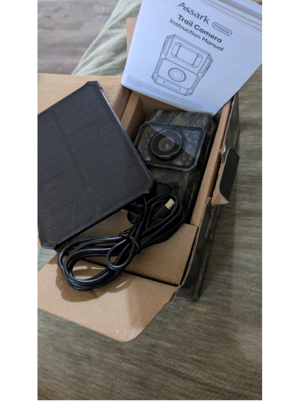Solar Trail Camera 48MP 30FPS, WiFi Bluetooth Game Camera with Motion Activated